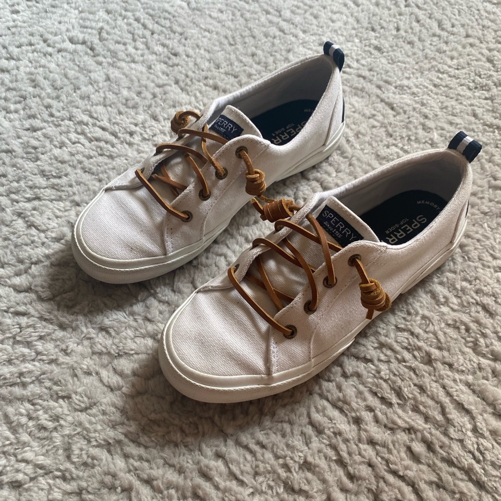 white sperrys shoes!